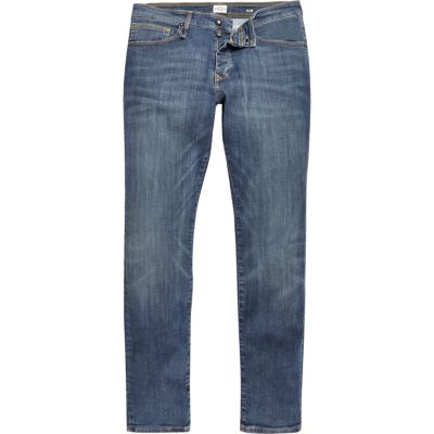 Mid blue wash RI-Flex Dylan slim fit jeans